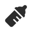 Baby Bottle Icon (Black) Icon, baby bottle,baby,parenting