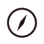Compass Icon (White Outline) Icon, compass,discovery,outline