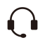 Customer Service Icon (Black) Icon, customer service,support,headphones