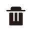 Delete Icon (Black) Icon, delete,removal,trash