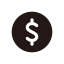 Dollar Icon (Black) Icon, dollar,finance,payment