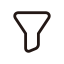 Filter Icon (White Outline) Icon, filter,outline,sort