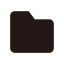 Folder Icon (Black) Icon, files,folder,storage
