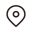 Location Icon (White Outline) Icon, location,pin,outline