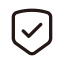 Security Check Icon (White Outline) Icon, security,checkmark,outline