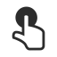 Tap Icon (Black) Icon, tap,interaction,touch