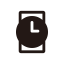 Watch Icon (Black) Icon, accessory,time,watch