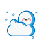 MBE Style Weather Icon, weather,cloud,snow