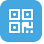 Payment Code Icon, payment code,blue,code