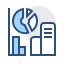 Department - wise Sending Proportion Statistics Icon, department,statistics