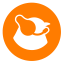 Agent Avatar Icon, agent avatar,orange circle