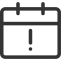 Attendance Warning Icon, attendance,calendar,warning