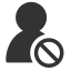 Blacklist Icon, blacklist,person,rejection