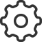 Gear Outline Icon, gear,settings,configuration