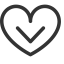 Service Heart Outline Icon, service,heart,care