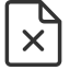 Verification Failed Icon, document,failure,verification