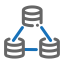 Distributed Database Icon, distributed database,database,data