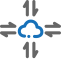 Elastic Scaling Icon, elastic scaling,cloud,scaling