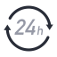 24h Service Advantage Icon, 24h service,advantage