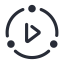 Cloud VOD Support Icon, cloud VOD,support