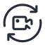Media Processing Support Icon, media processing,support