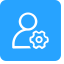 Role Management Icon, role management,person gear