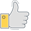 Like Icon, approval,like,thumbs-up