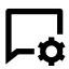 Chat Settings Line Icon, chat,settings,line