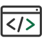 Development Plan Icon, coding,development
