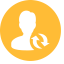 Job Transfer Icon, job transfer,person,arrow