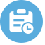 Leave Icon, clock,document,leave