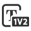 Field Concatenation 1 to 2 Icon, 1 to 2,concatenation,field