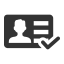 ID Card Standardization Icon, ID card,standardization,user