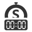 Second Timestamp to Time Format Icon, timestamp,time format,second
