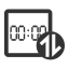 System Current Time Backfill Icon, system time,backfill,clock