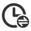 Time Format Conversion Icon, time format,conversion,clock