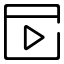 Online School Setting Icon, online,school