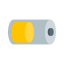 Half Battery Icon, battery,half,web
