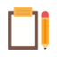 Notepad Icon, notepad,pencil,web