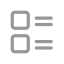 List Layout Icon, list layout,squares