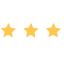 Three Star Rating Icon, rating,three star