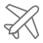 Plan Gray Icon, airplane,plan