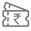 Ticket Icon, rupee,ticket