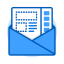 Email Template Applet Icon, communication,email,email template