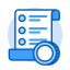 Payroll Icon, document,magnifying,payroll