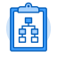 Project Hierarchy Icon, clipboard,hierarchy,project