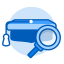 Prospects Icon, briefcase,magnifying,prospects