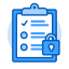 Security Icon, clipboard,lock,security