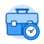 Tenure Icon, briefcase,clock,tenure