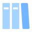 Bookshelf Icon, bookshelf,library
